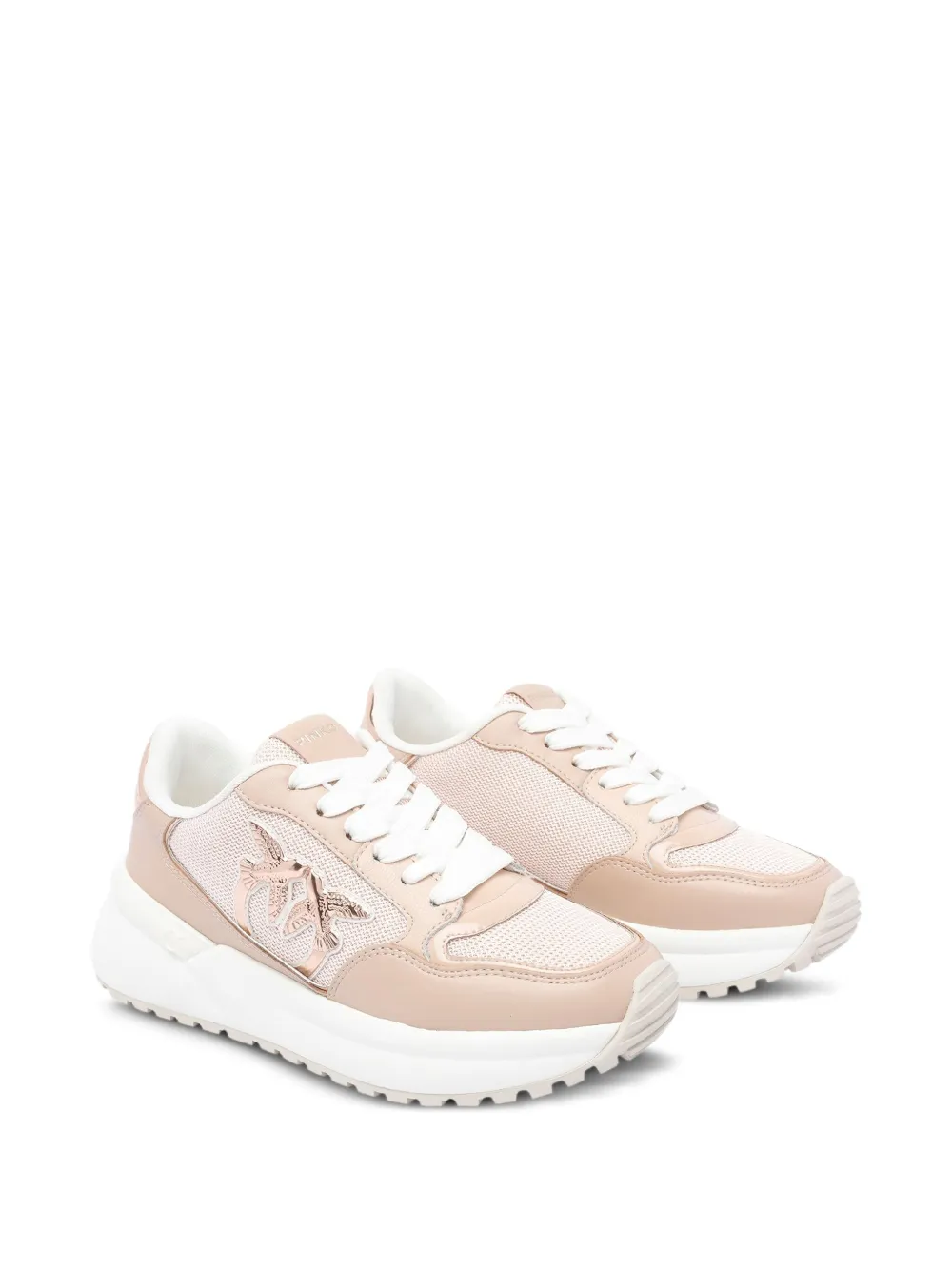 PINKO logo-detail chunky-sole sneakers - Roze
