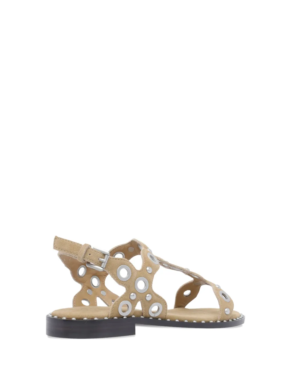 Ash Pop eyelet-embellished buckle sandals Neutrals