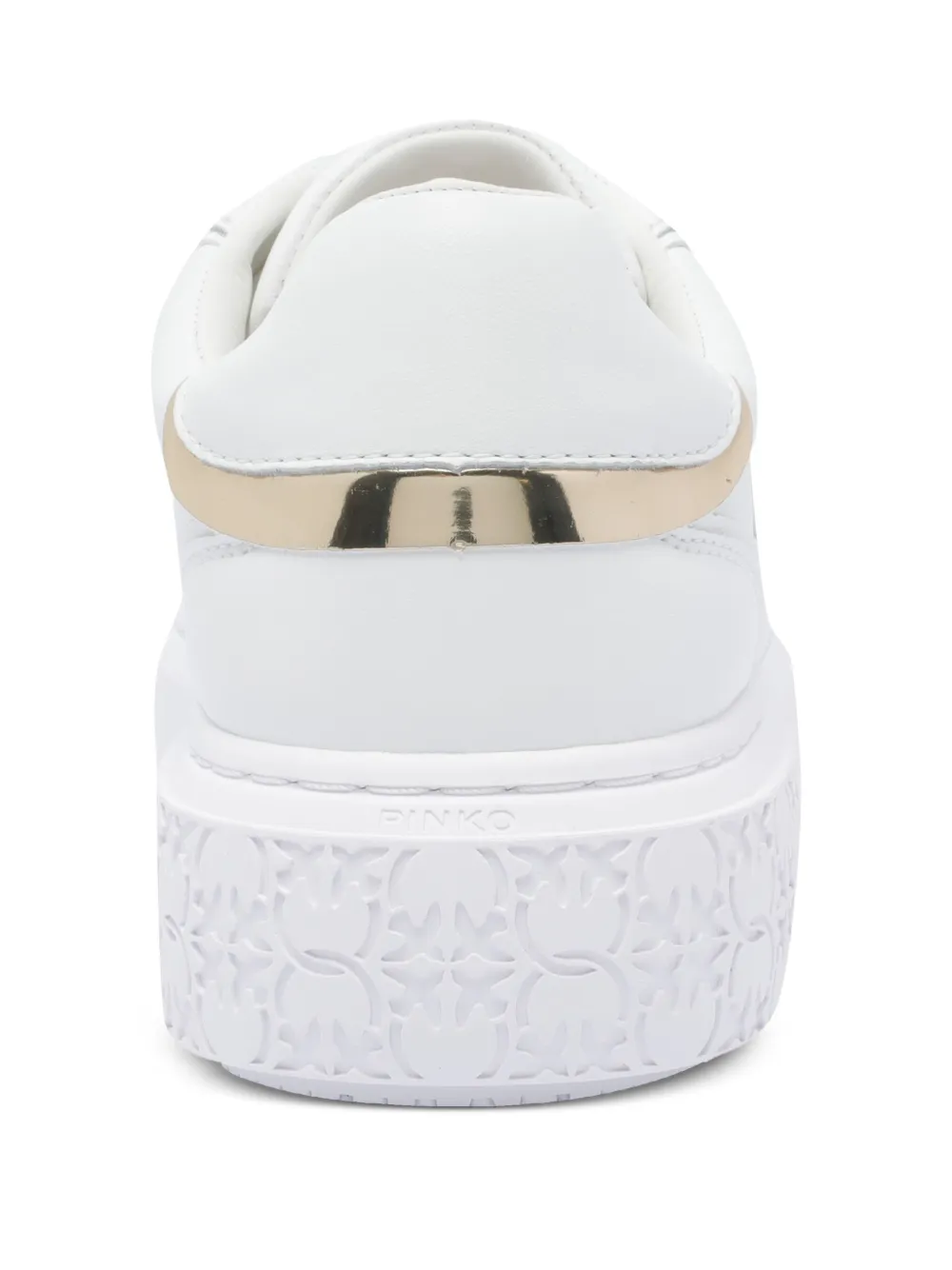 PINKO logo-detail flatform sneakers White