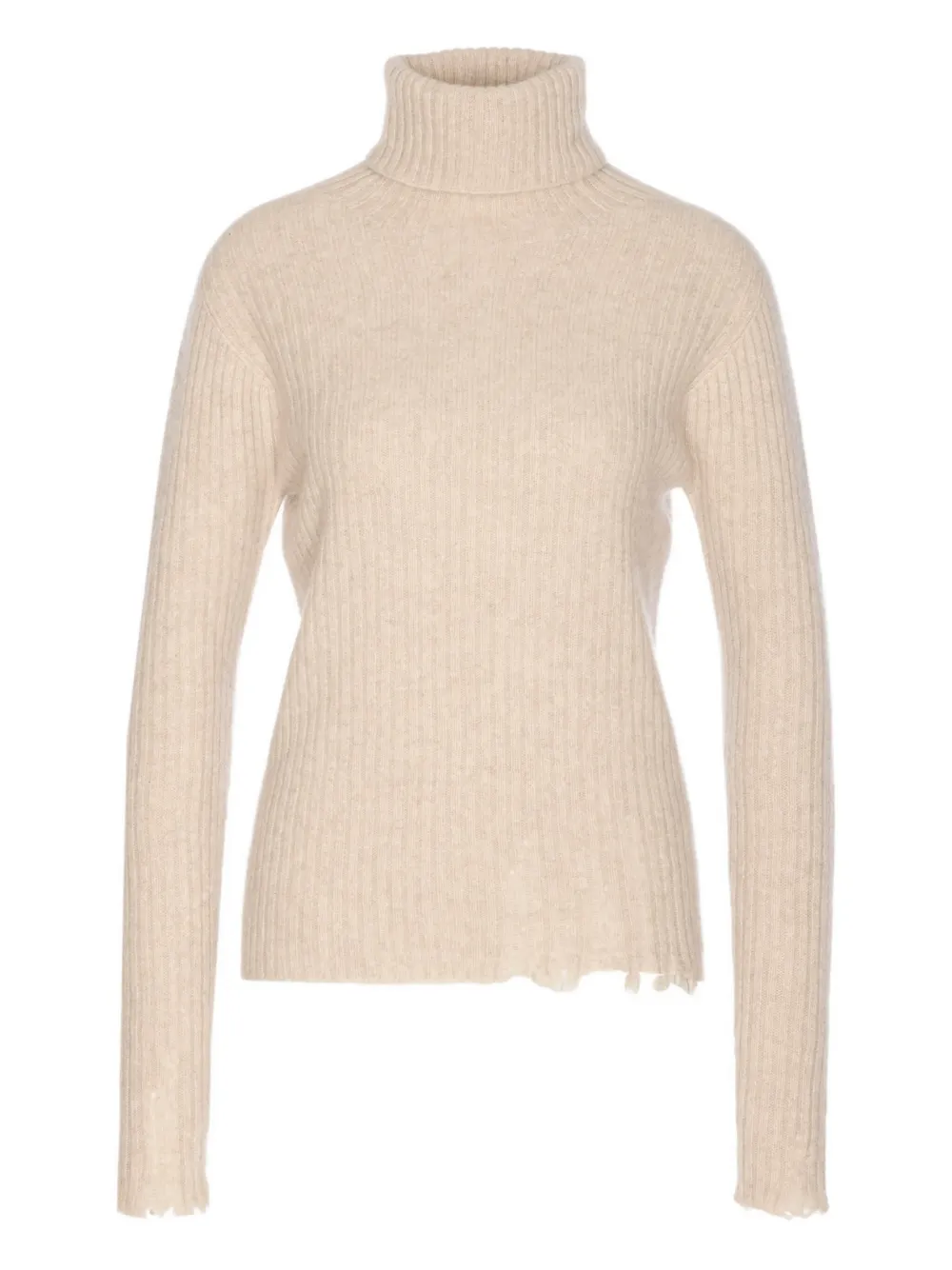 Uma Wang high-neck ribbed cashmere sweater | Neutrals | Image 1
