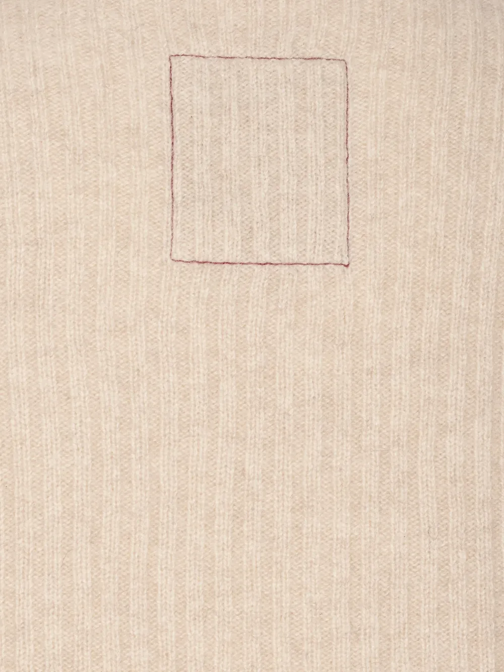  Uma Wang High-neck Ribbed Cashmere Sweater - Neutrals 