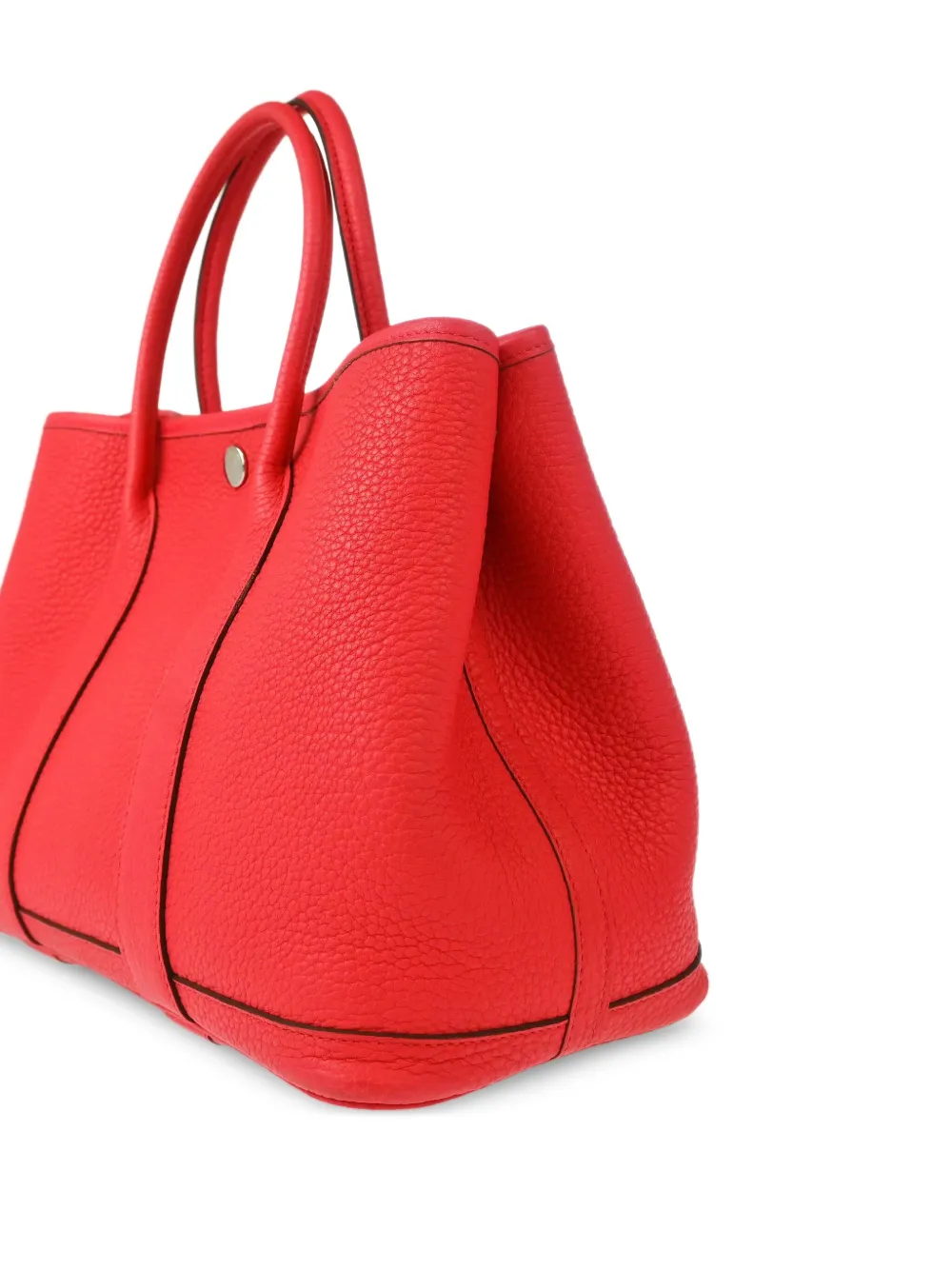 Pre-owned Hermes 2022 Garden Party 30 Tote Bag In Red