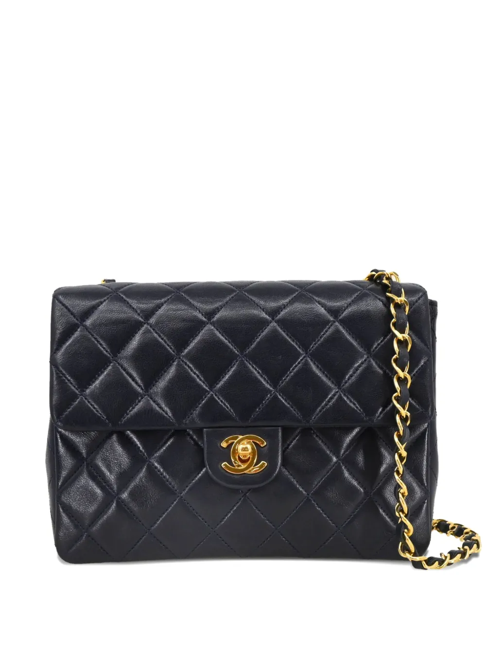 CHANEL Pre-Owned 1990s クラシック スクエア ショルダーバッグ - ブルー CHANEL Pre-Owned 1990s クラシック スクエア ショルダーバッグ - ブルー