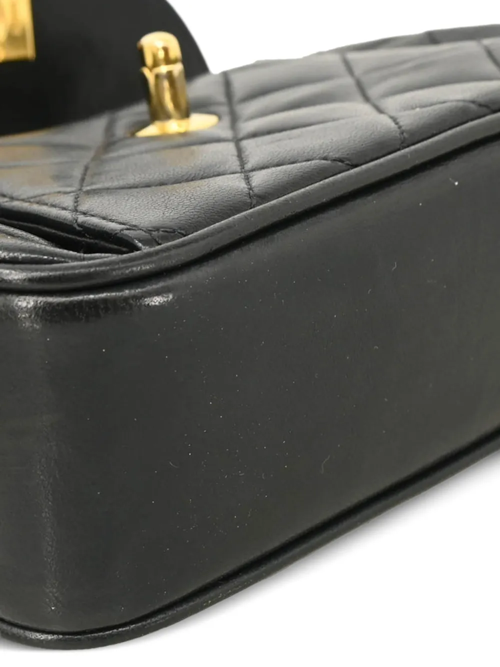 Pre-owned Chanel 1992 Quilted Shoulder Bag In Black