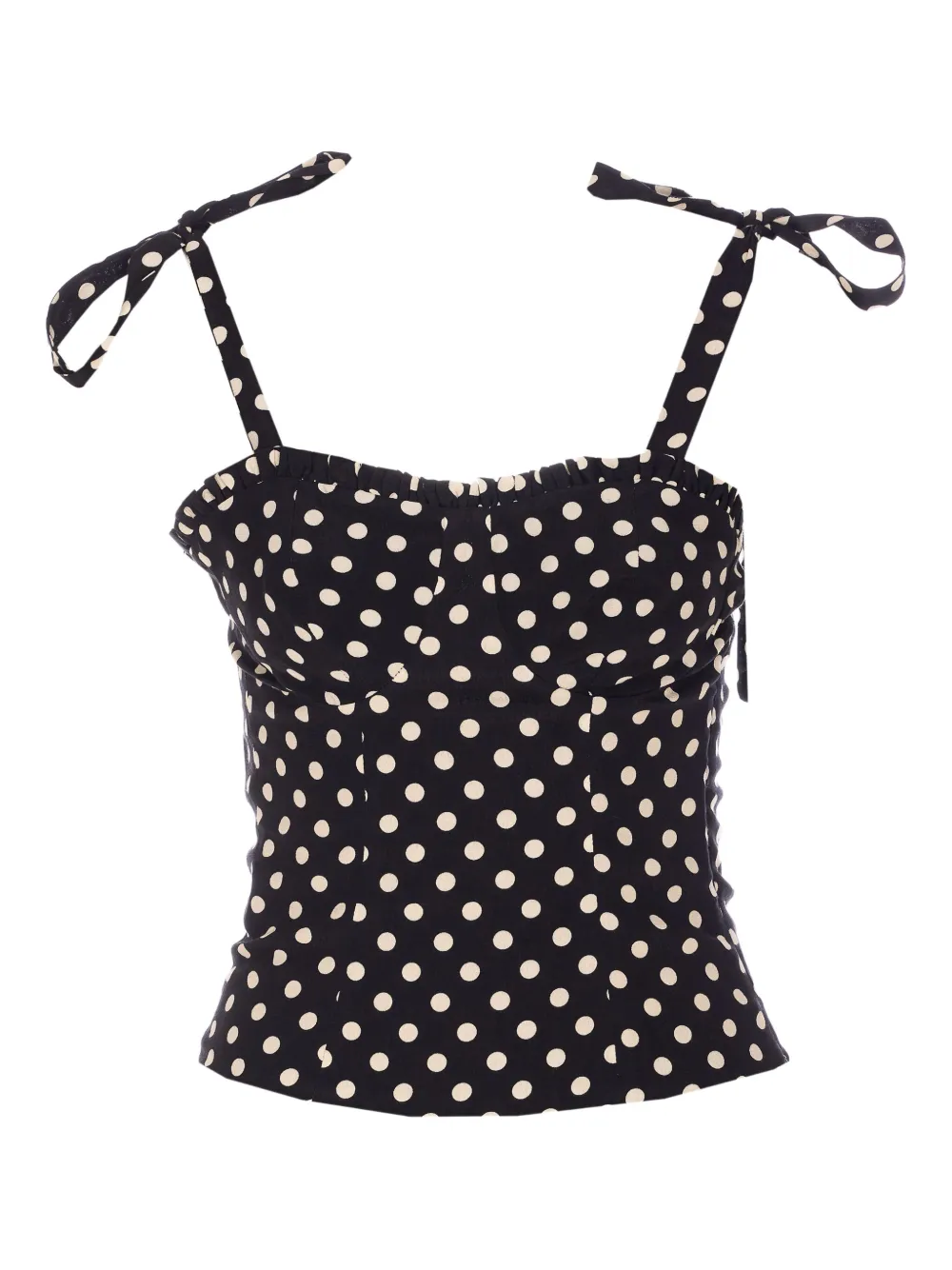 Deasy polka-dot top