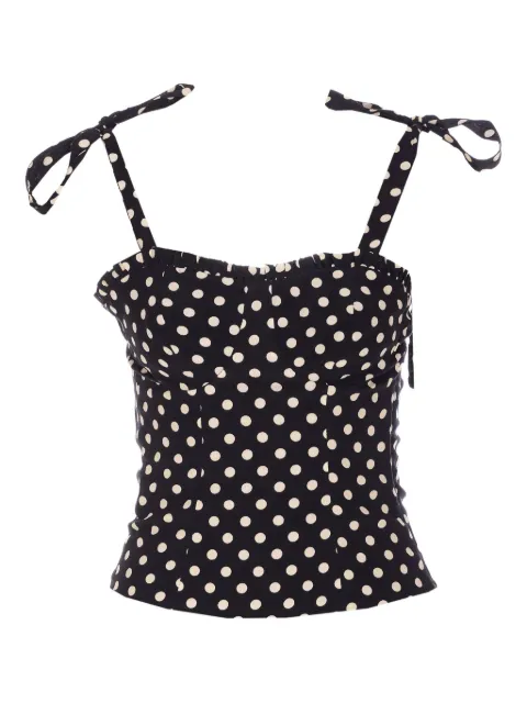 MAR DE MARGARITAS Deasy polka-dot top