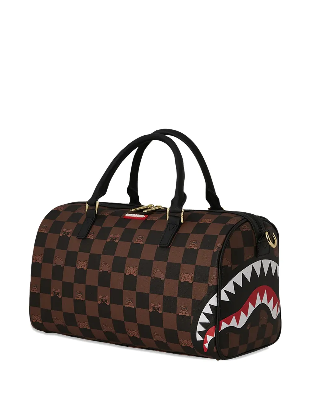 check-pattern tote bag