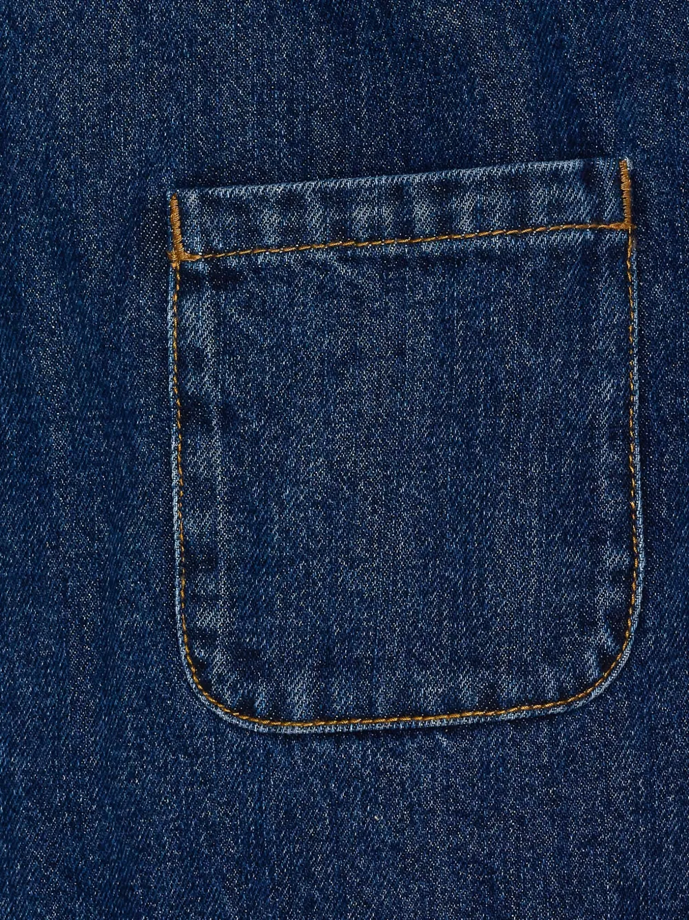 Self-Portrait bow-embellished denim dress Blauw