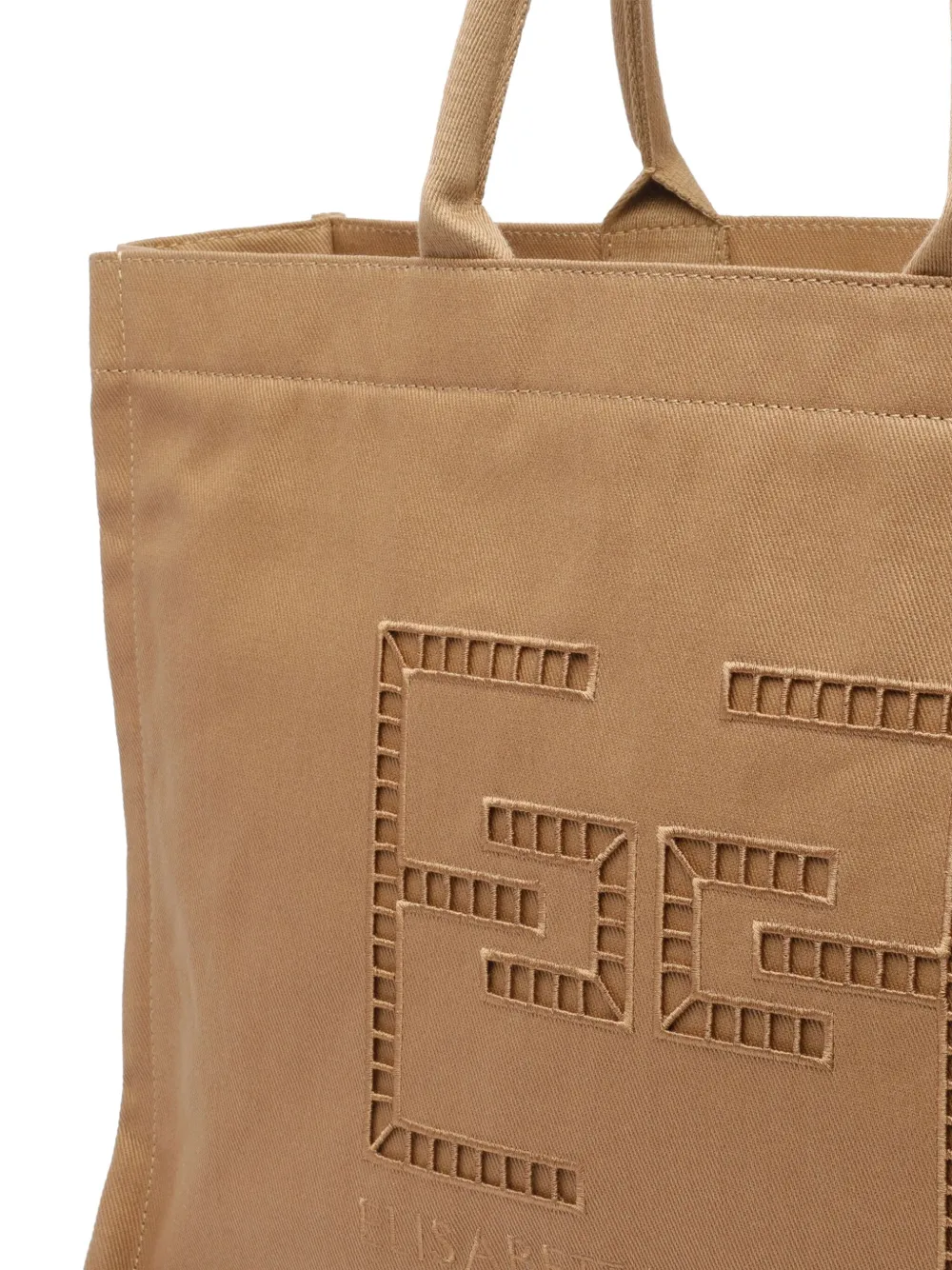 Elisabetta Franchi logo-embroidered tote bag Bruin