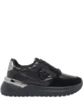 PINKO metallic-panel chunky-sole sneakers - Black