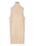 MM6 Maison Margiela high-neck zip-front top - Neutrals