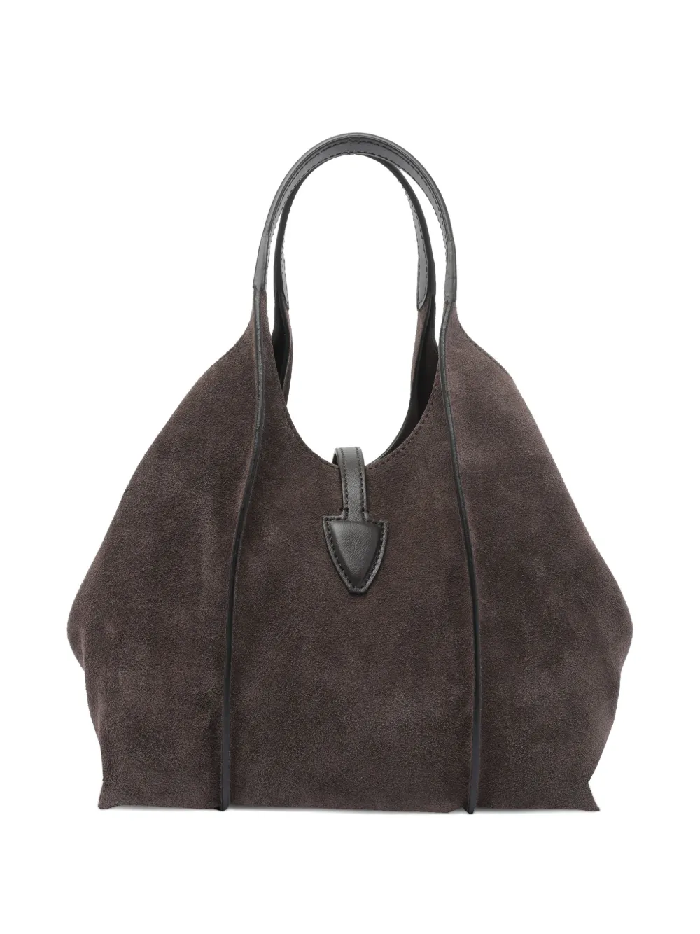 Tod's Timeless suede-leather T-buckle shoulder bag - Bruin