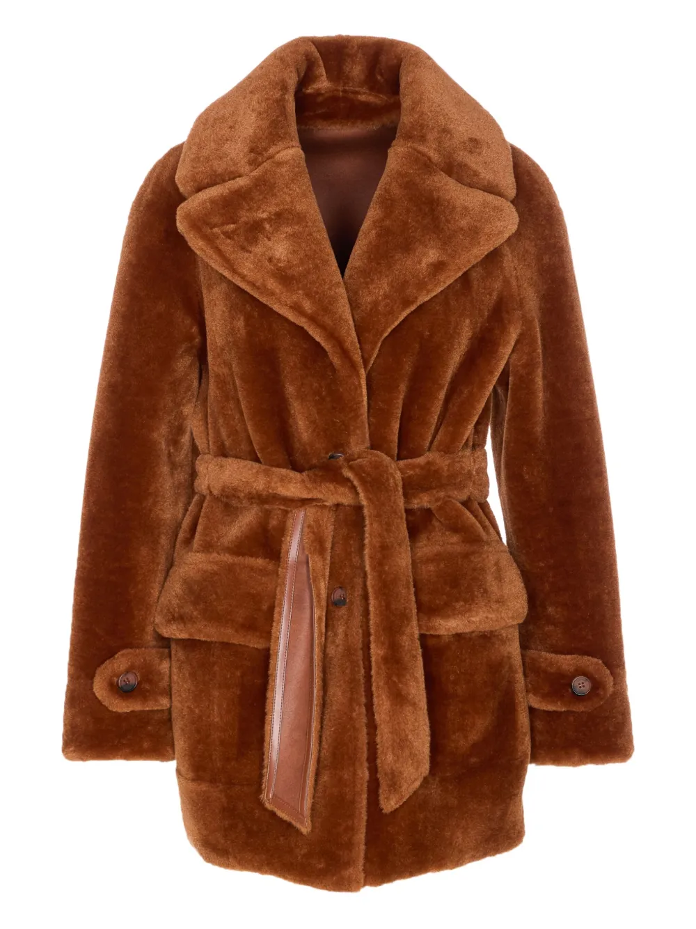 belted reversible coat