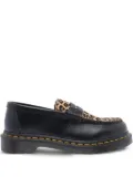 Dr. Martens leopard-print penny loafers - Black