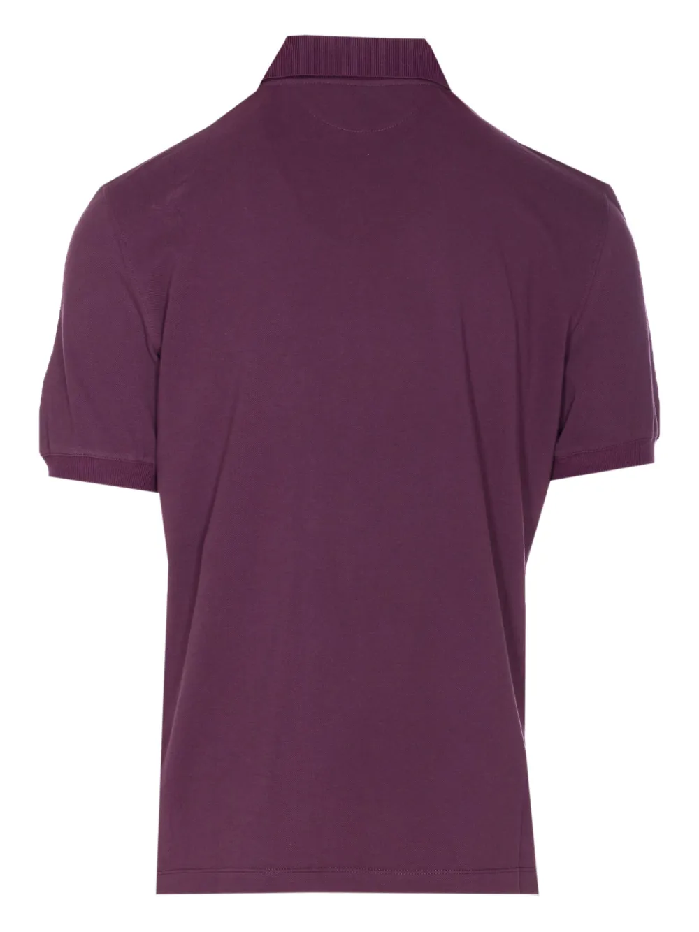 Brunello Cucinelli embroidered-logo polo shirt - Paars