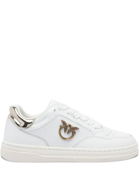 PINKO metallic-panel lace-up sneakers