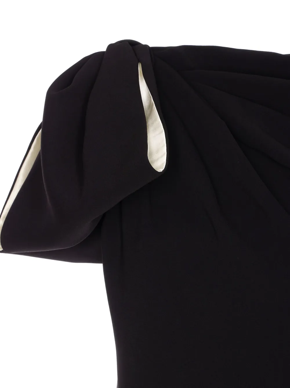 Max Mara Mini-jurk met strikdetail en rits Zwart