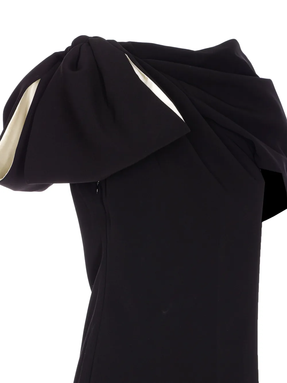 Max Mara Mini-jurk met strikdetail en rits Zwart