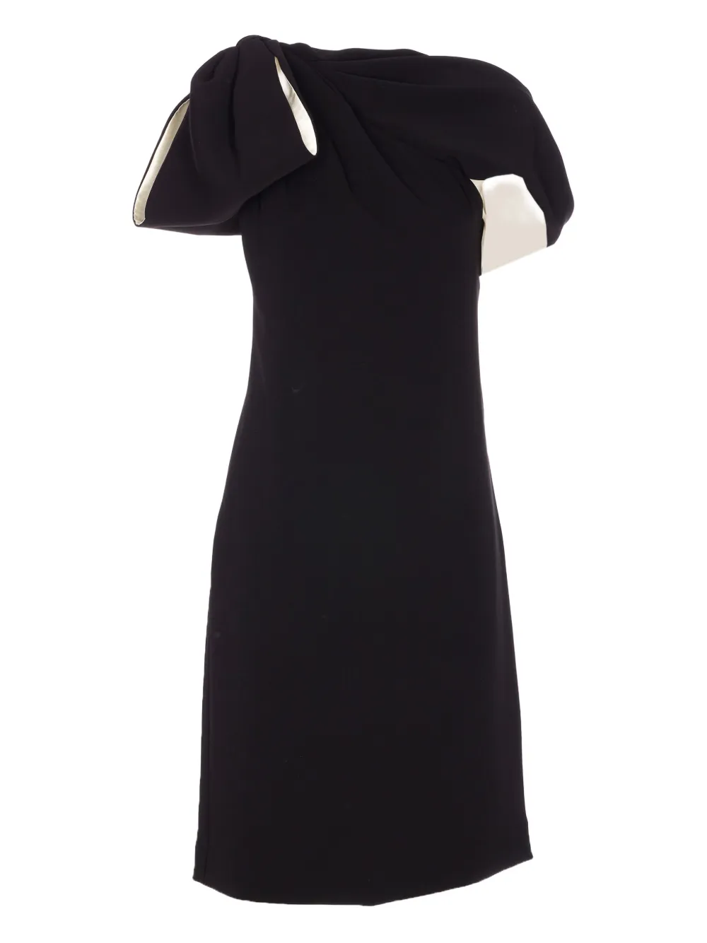 Max Mara Mini-jurk met strikdetail en rits Zwart