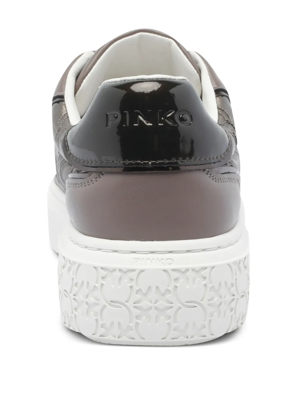 PINKO quilted platform sneakers Grey