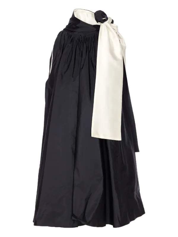 Max Mara Bow-detail Halterneck Dress in Black