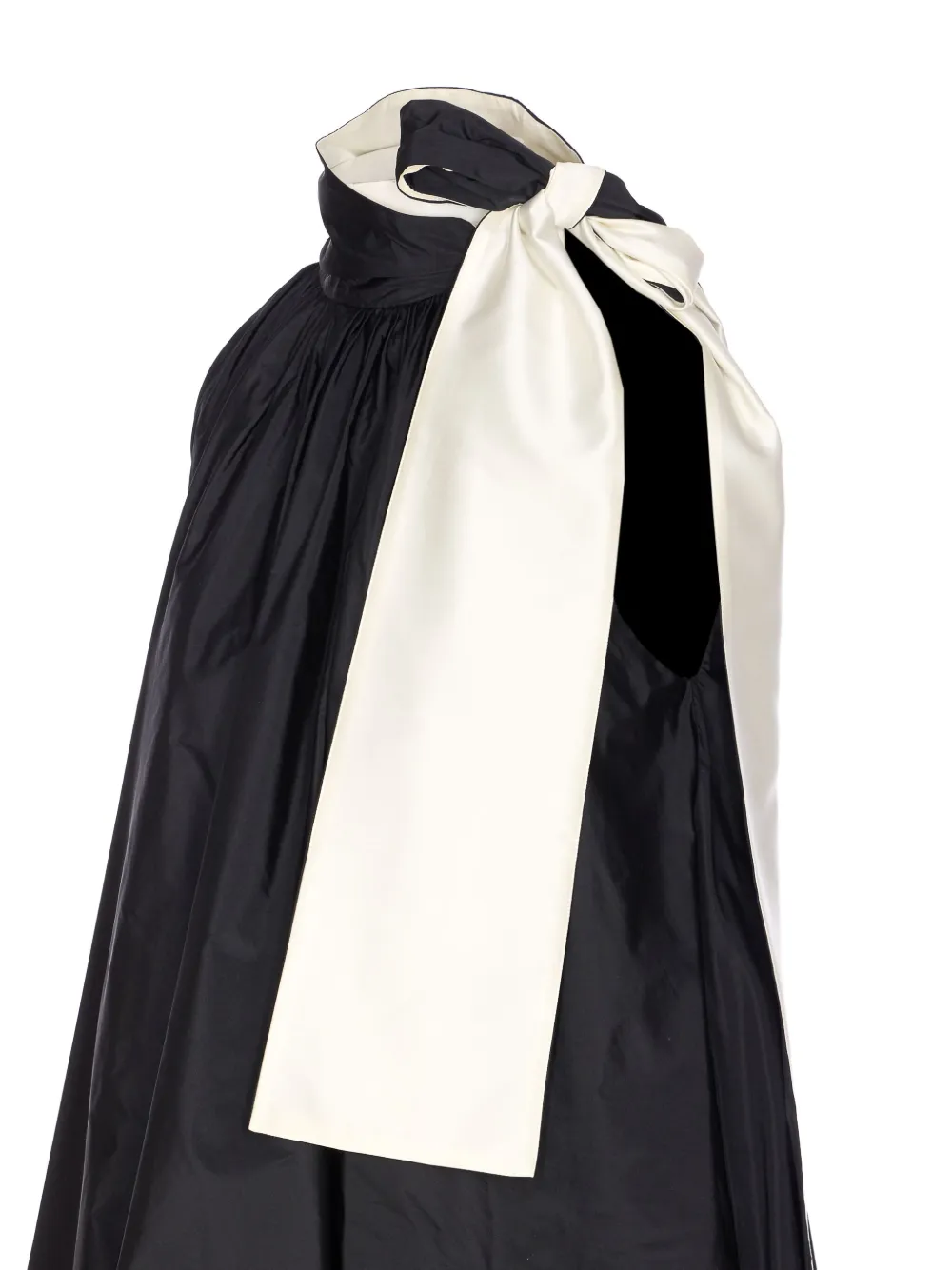 Max Mara bow-detail halterneck dress Zwart