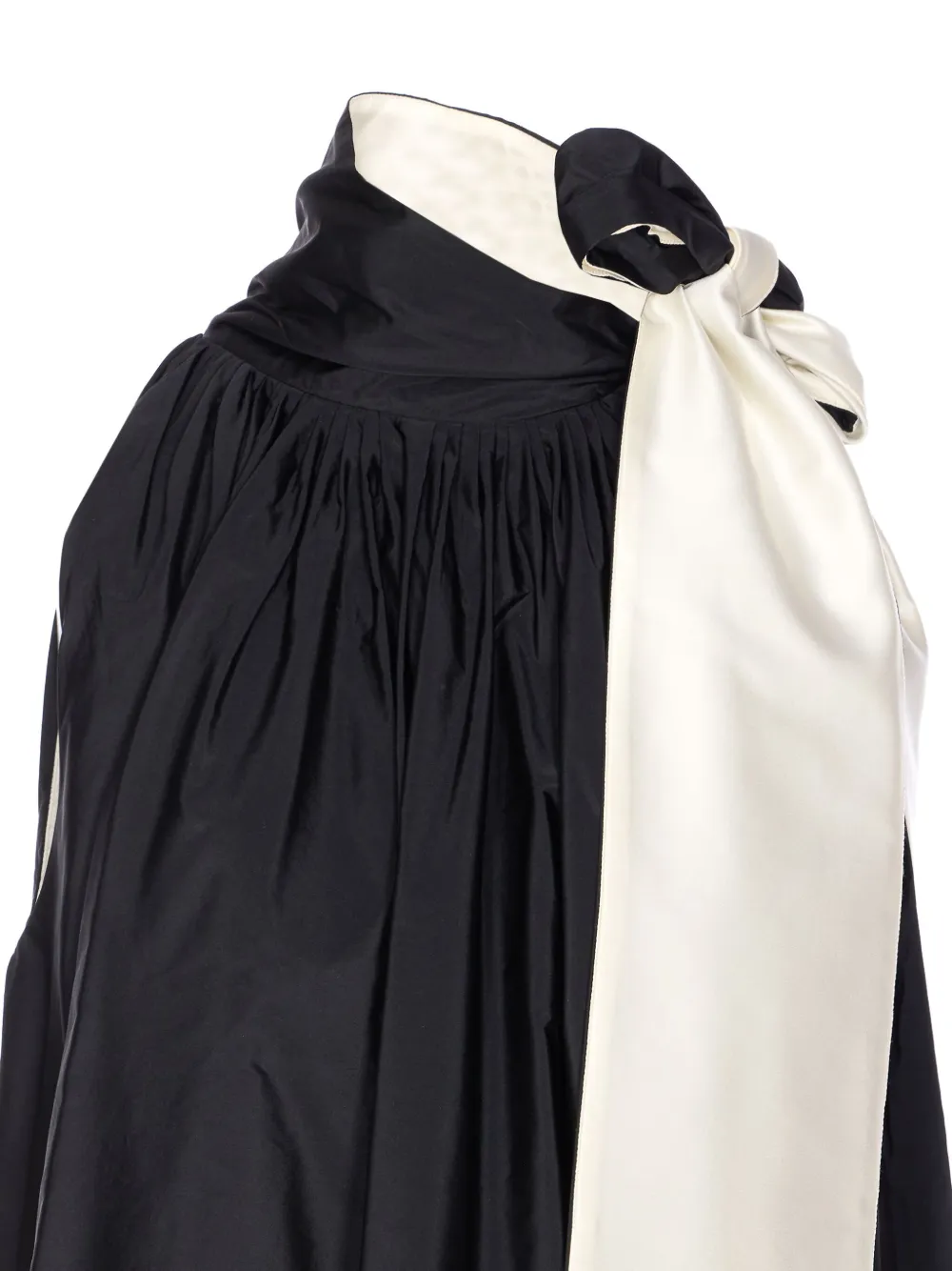 Max Mara bow-detail halterneck dress Zwart