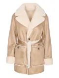 Urbancode belted reversible coat - White
