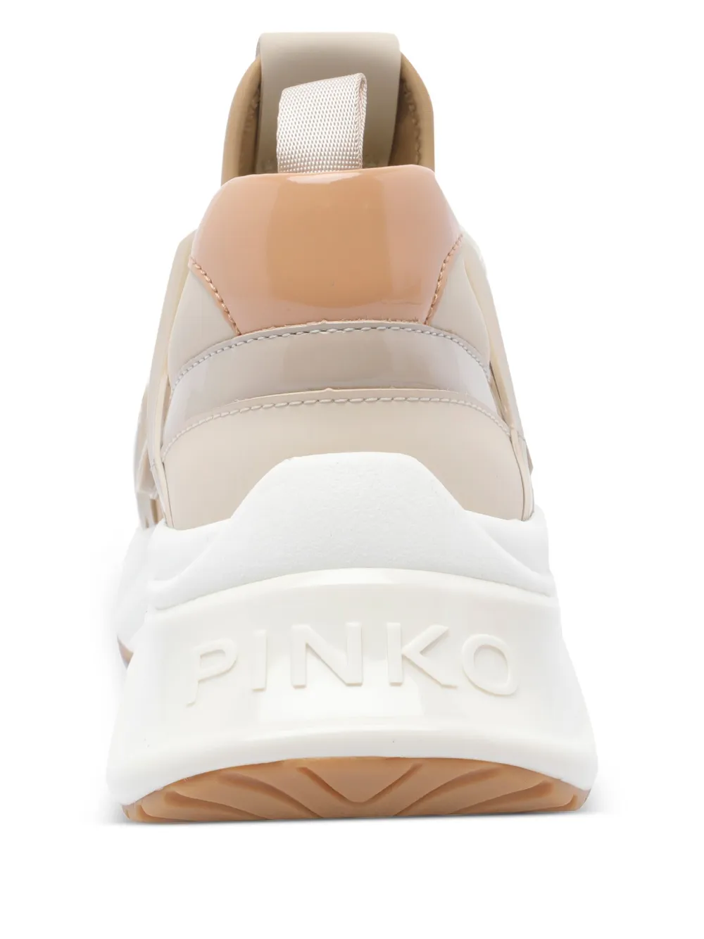 PINKO Ariel logo-detail lace-up sneakers Neutrals