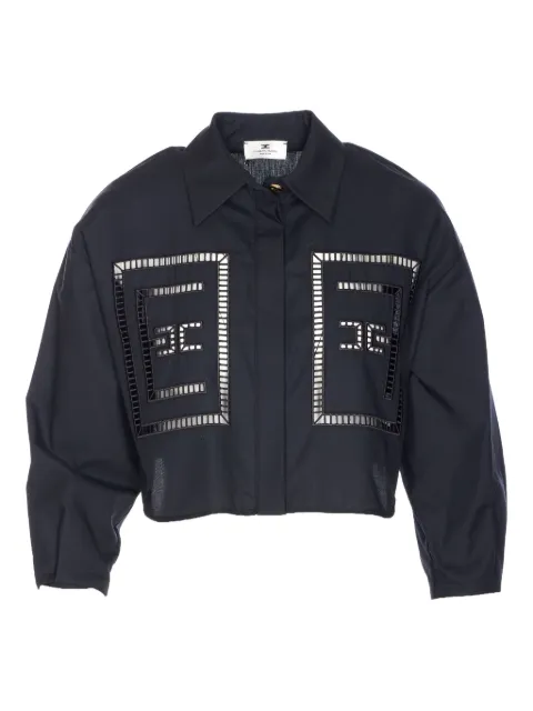 Elisabetta Franchi embroidered-logo shirt