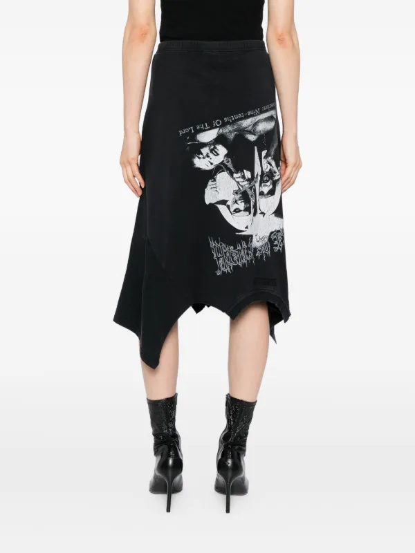 VETEMENTS Upside-Down T-Skirt Skirt | Black | FARFETCH