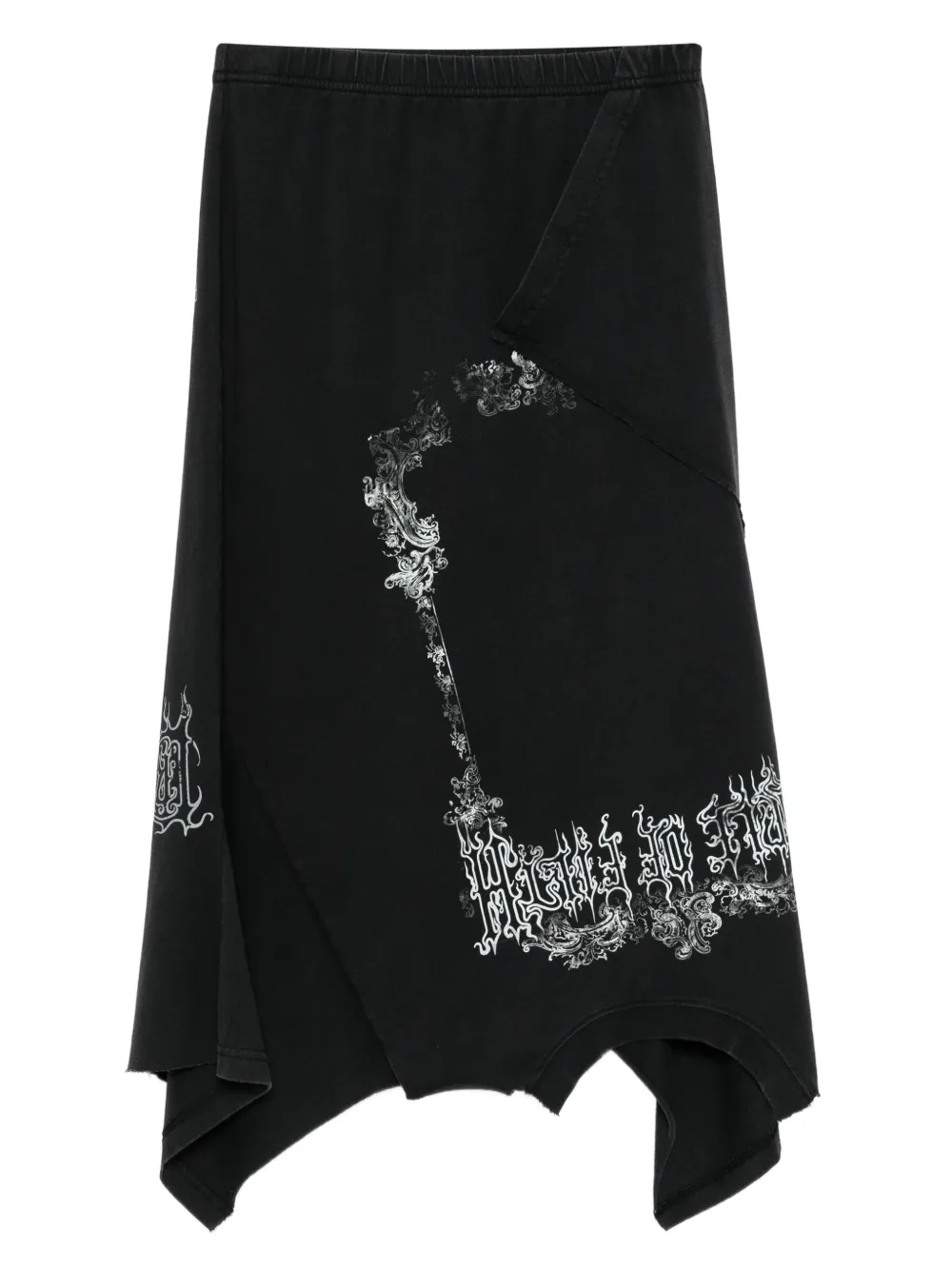 VETEMENTS Upside-Down T-Skirt Zwart
