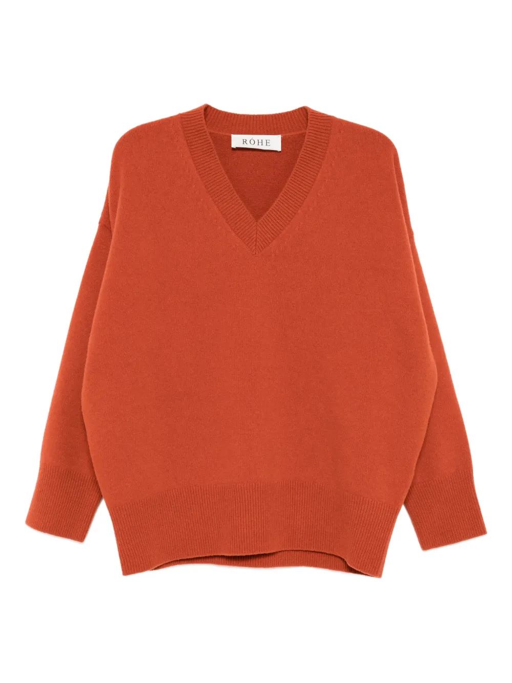 Róhe V-neck jumper | Orange | Image 1