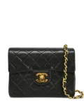 CHANEL Pre-Owned 1990 mini Classic Flap crossbody bag - Black