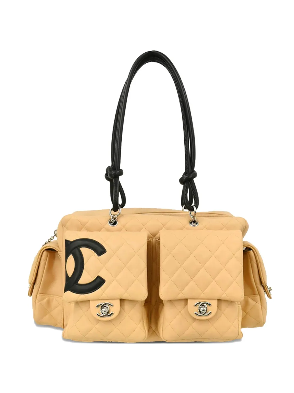 CHANEL Pre-Owned 2003 リポーターハンドバッグ - ニュートラル