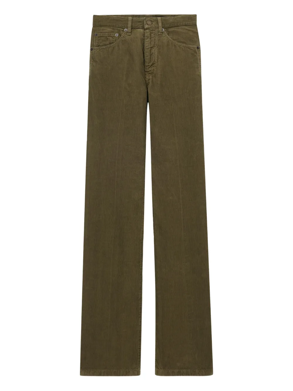 Saint Laurent five-pocket cotton trousers Groen