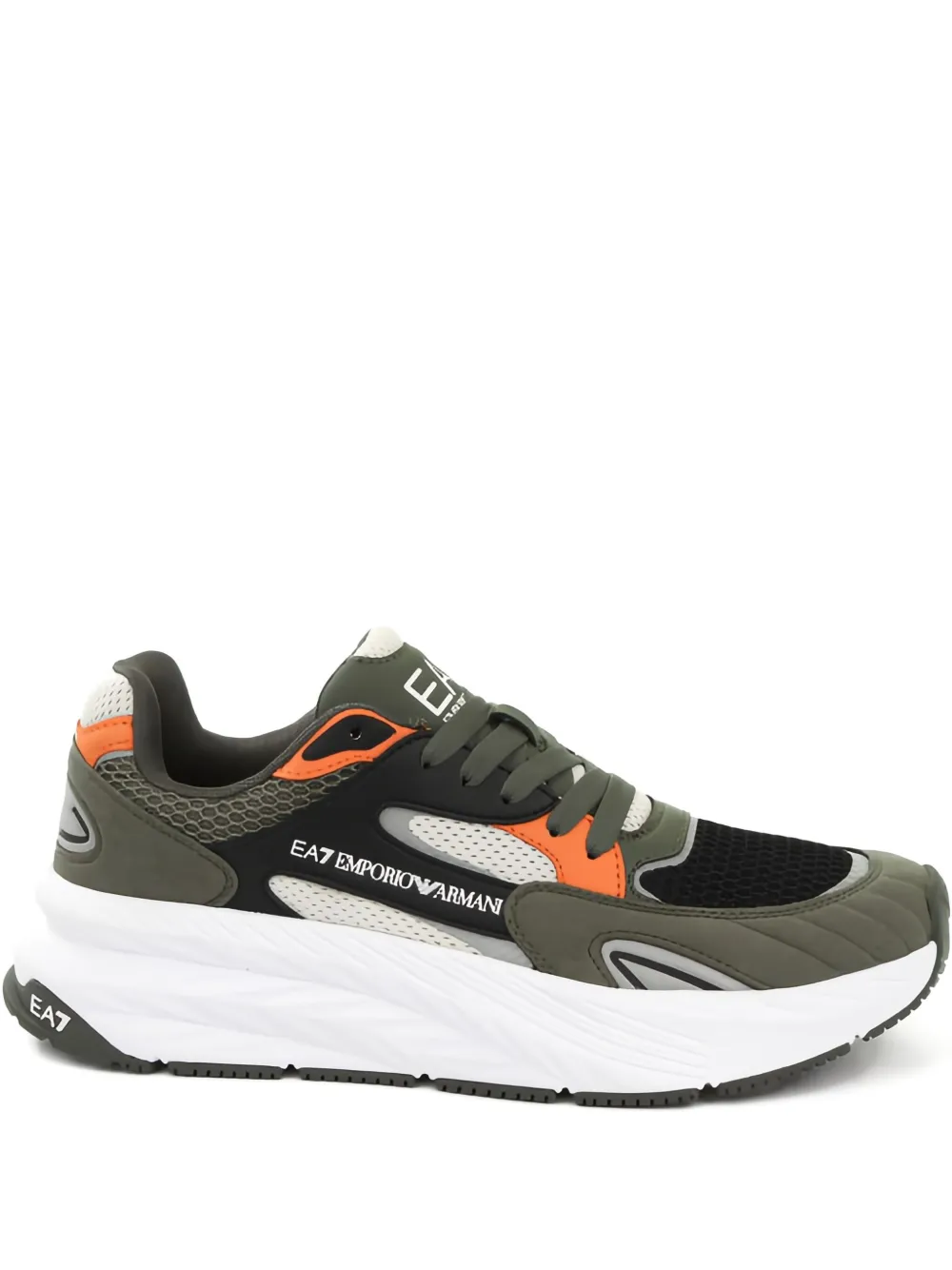 Ea7 Emporio Armani lace-up sneakers Green