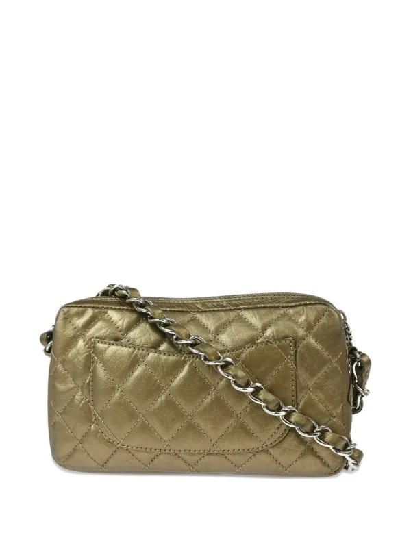 CHANEL Pre-Owned 2007 Cambon Ligne Quilted Shoulder Bag Gold FARFETCH PH