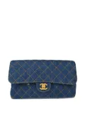 CHANEL Pre-Owned 1997 quilted backpack - Blue