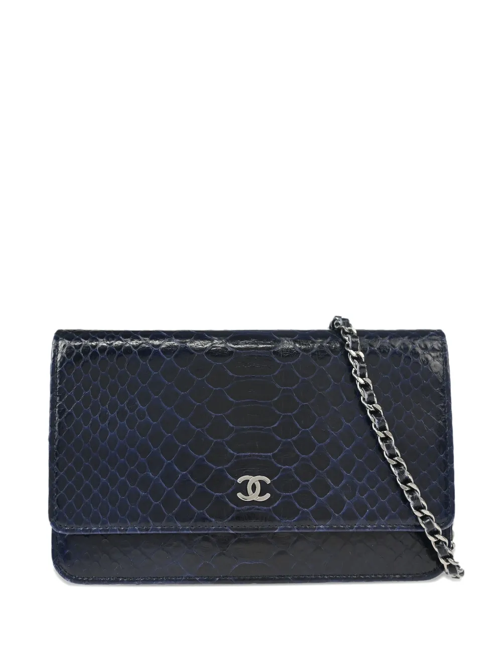 CHANEL Pre-Owned 2014 ウォレット オン チェーン ショルダーバッグ - ブルー CHANEL Pre-Owned 2014 ウォレット オン チェーン ショルダーバッグ - ブルー