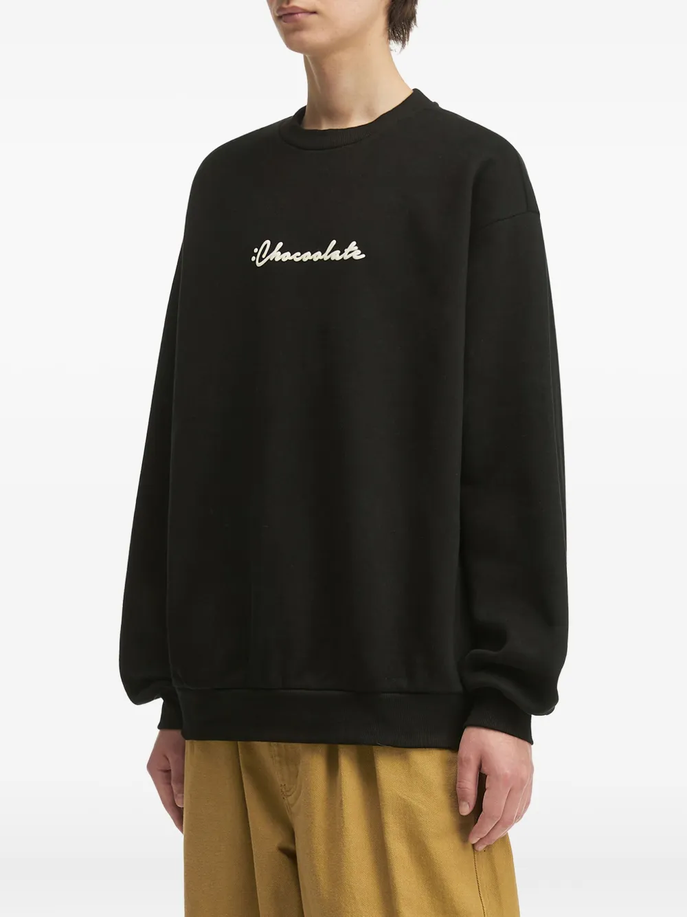 Chocoolate Logo-print Sweatshirt In Black