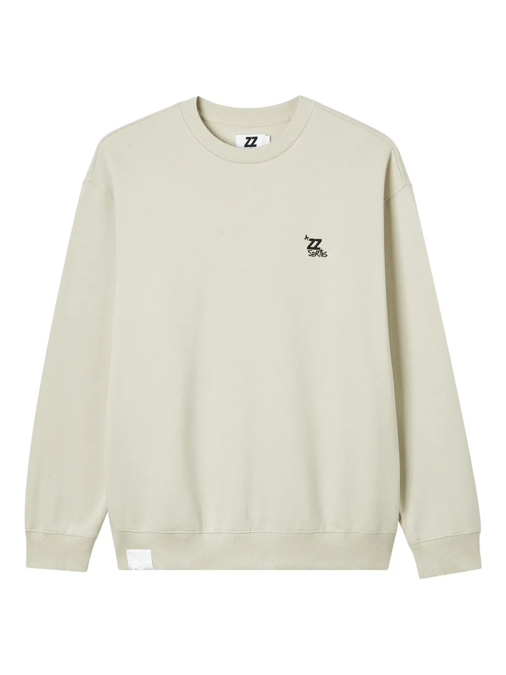 izzue embroidered-logo crew-neck sweatshirt | Neutrals | Image 1