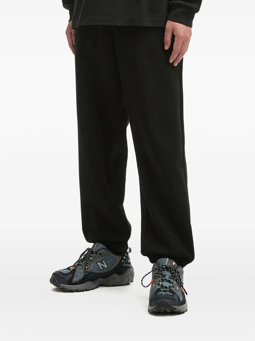 Izzue Elasticated-cuff Track Pants In Black