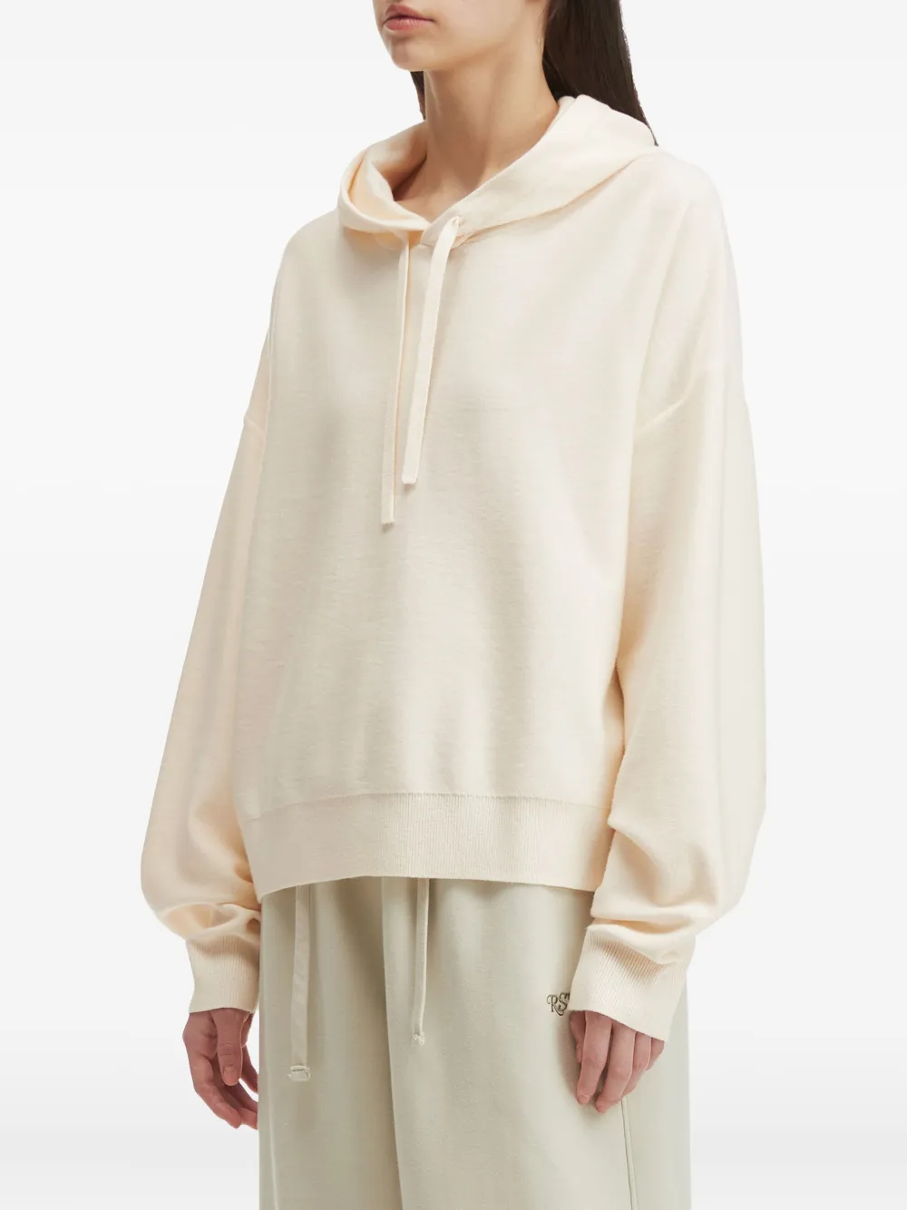 Izzue Drawstring Hoodie In Neutral