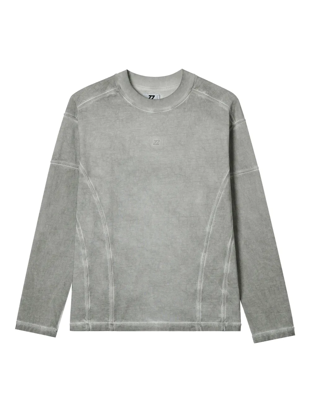 izzue long-sleeve panelled T-shirt | Grey | Image 1
