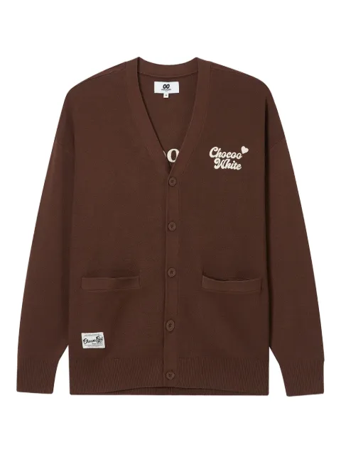 CHOCOOLATE embroidered-bear cardigan