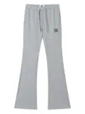 izzue elastic-waistband flared track pants - Grey