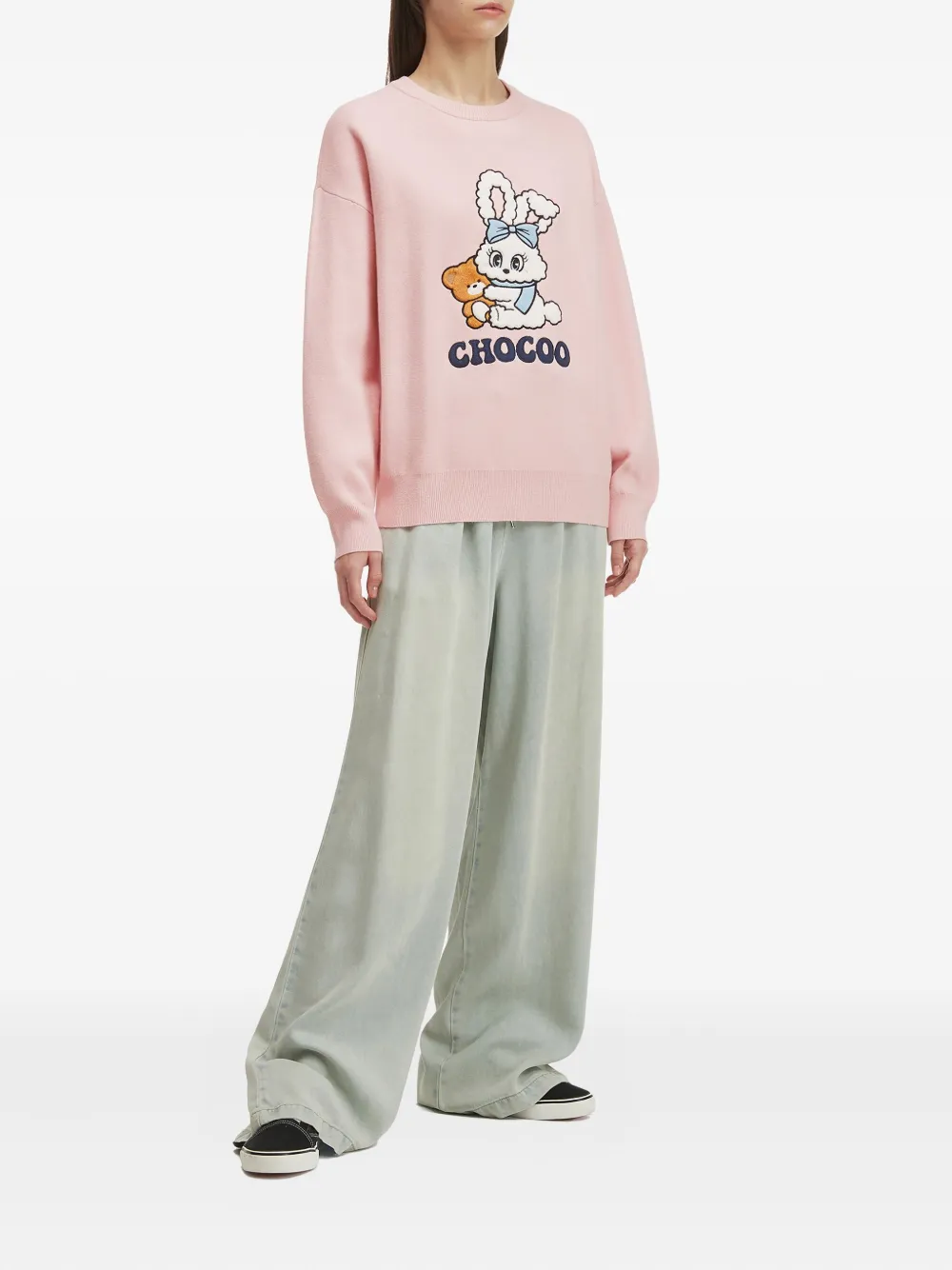 CHOCOOLATE crew neck sweater | Knitted Sweaters | Image 2