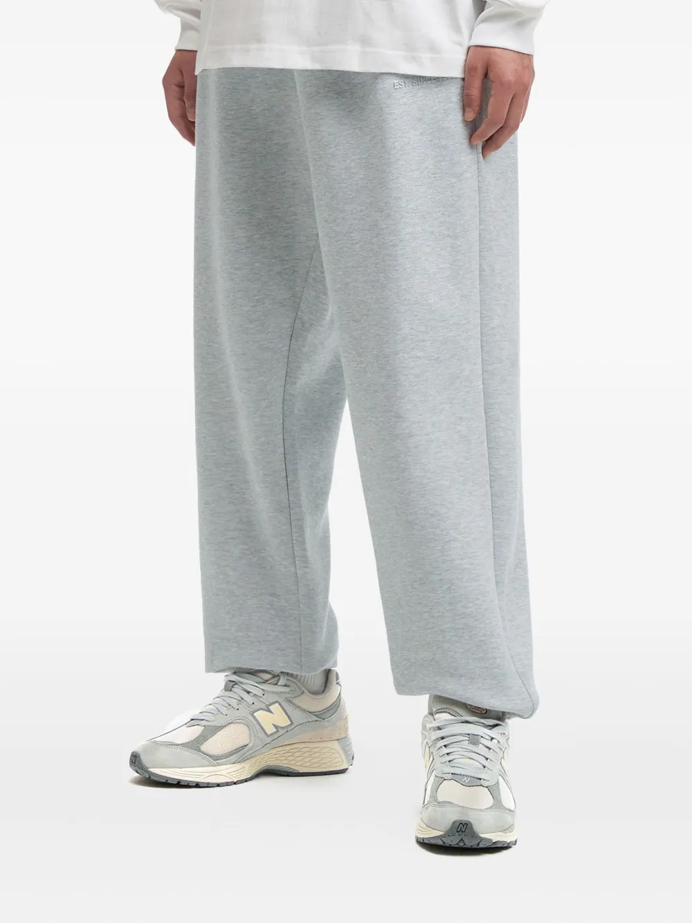 Izzue Elasticated-cuff Track Pants In Gray