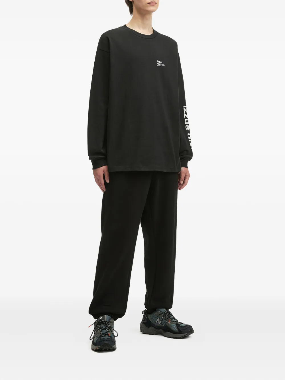 Izzue T-shirt met lange mouwen - Zwart